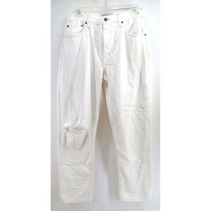 Etica NWOT Women's Finn Slim Straight Ankle Jeans Vintage White Size 28